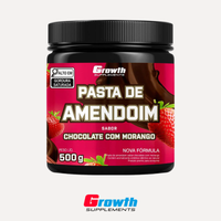 Pasta de Amendoim Sabor Chocolate com Morango - 500g