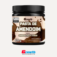 Pasta de Amendoim Sabor Chocolate e Coco - 500g