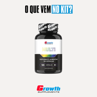 [COMBO ESSENCIAIS] Kit com 2 Whey 1kg + 2 Creatinas 250g + Pré-Treino Haze + Multivitamínico 120caps